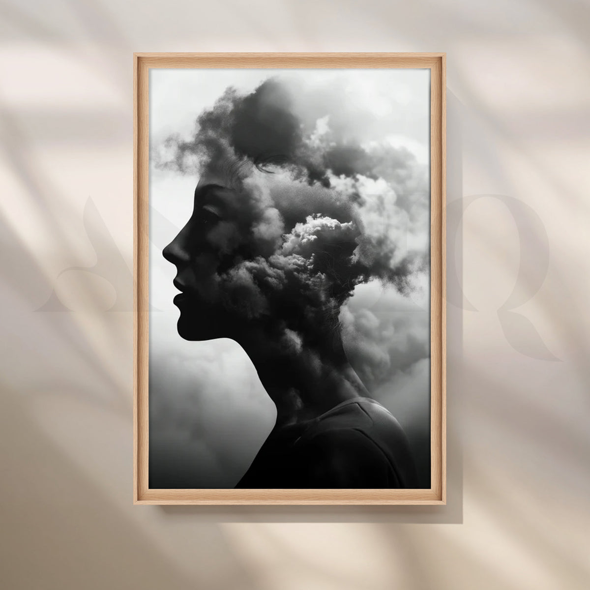 Nimbus Reverie Canvas Painting for Modern Bedroom – Asha Art Studio – Image 5