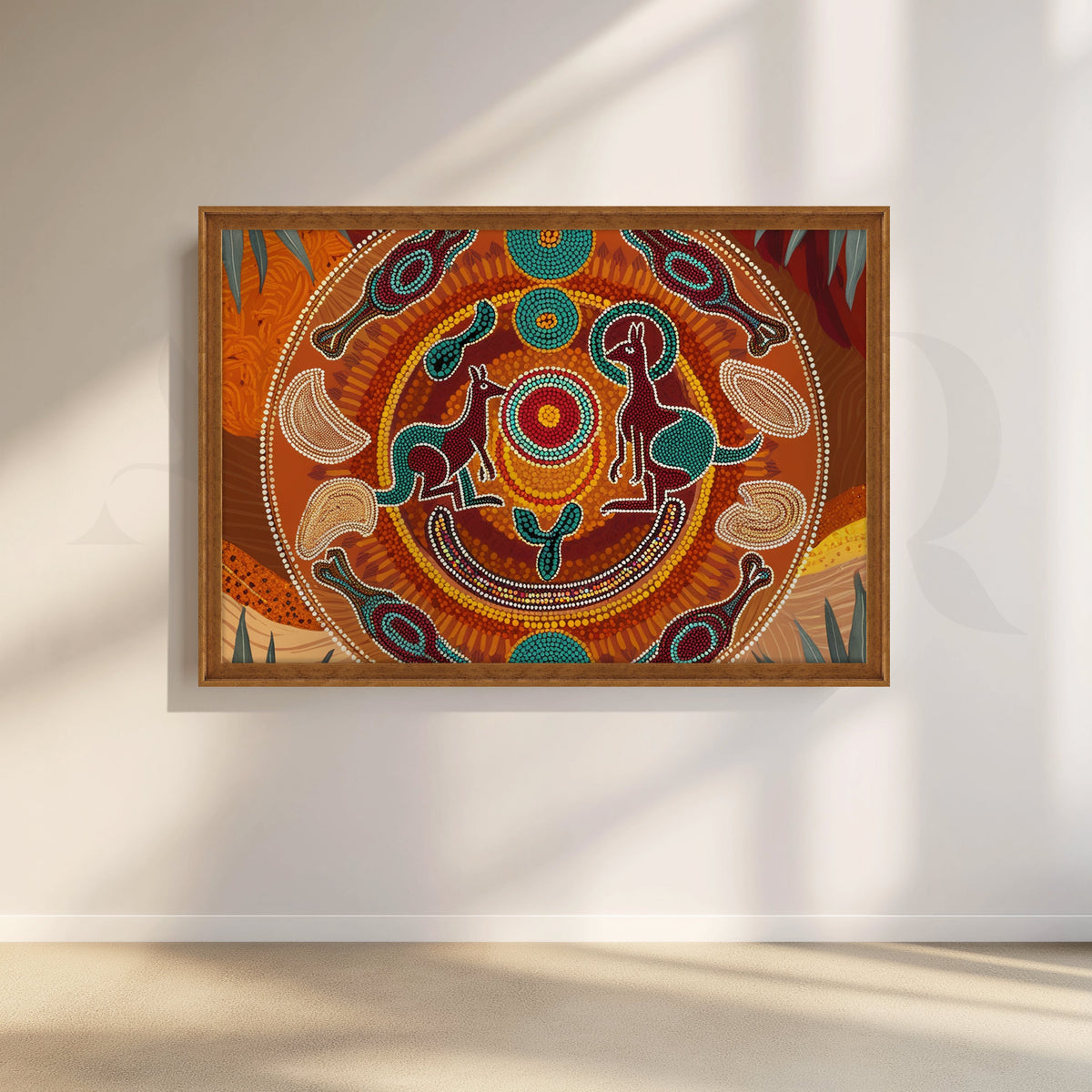 Circle of Earth Spirits Canvas Artwork – Asha Art Studio – Image 6