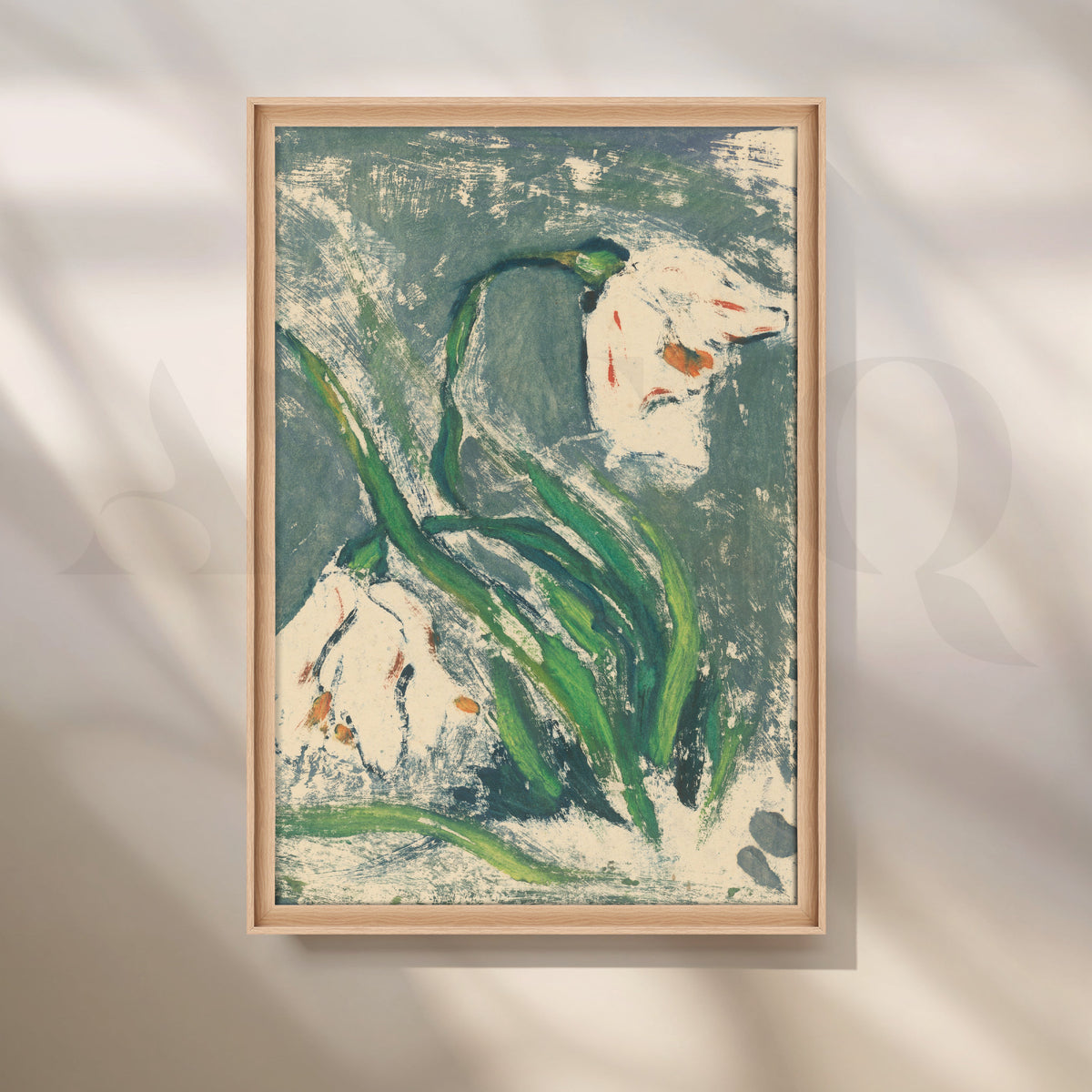 Snowdrops in the Wind Canvas Artwork – Asha Art Studio – Image 5