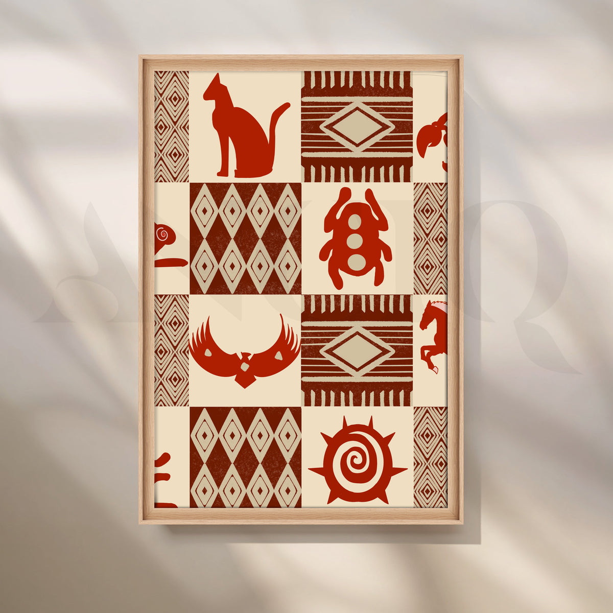 Sacred Symbols Canvas Artwork – Asha Art Studio – Image 5