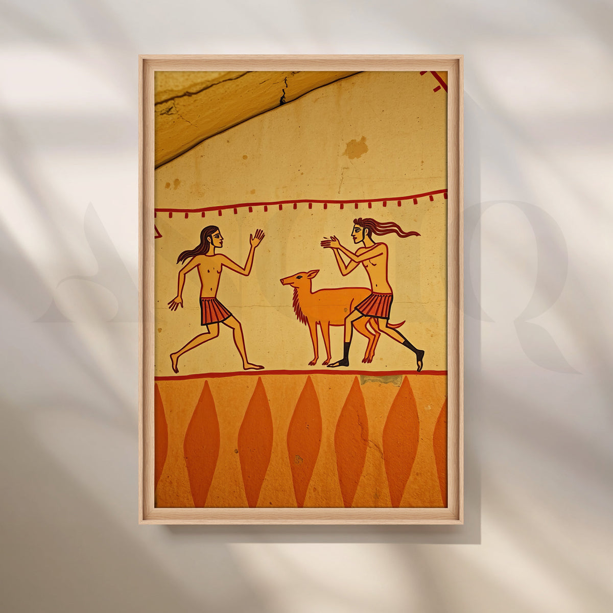 Ancient Hunt Canvas Artwork – Asha Art Studio – Image 5