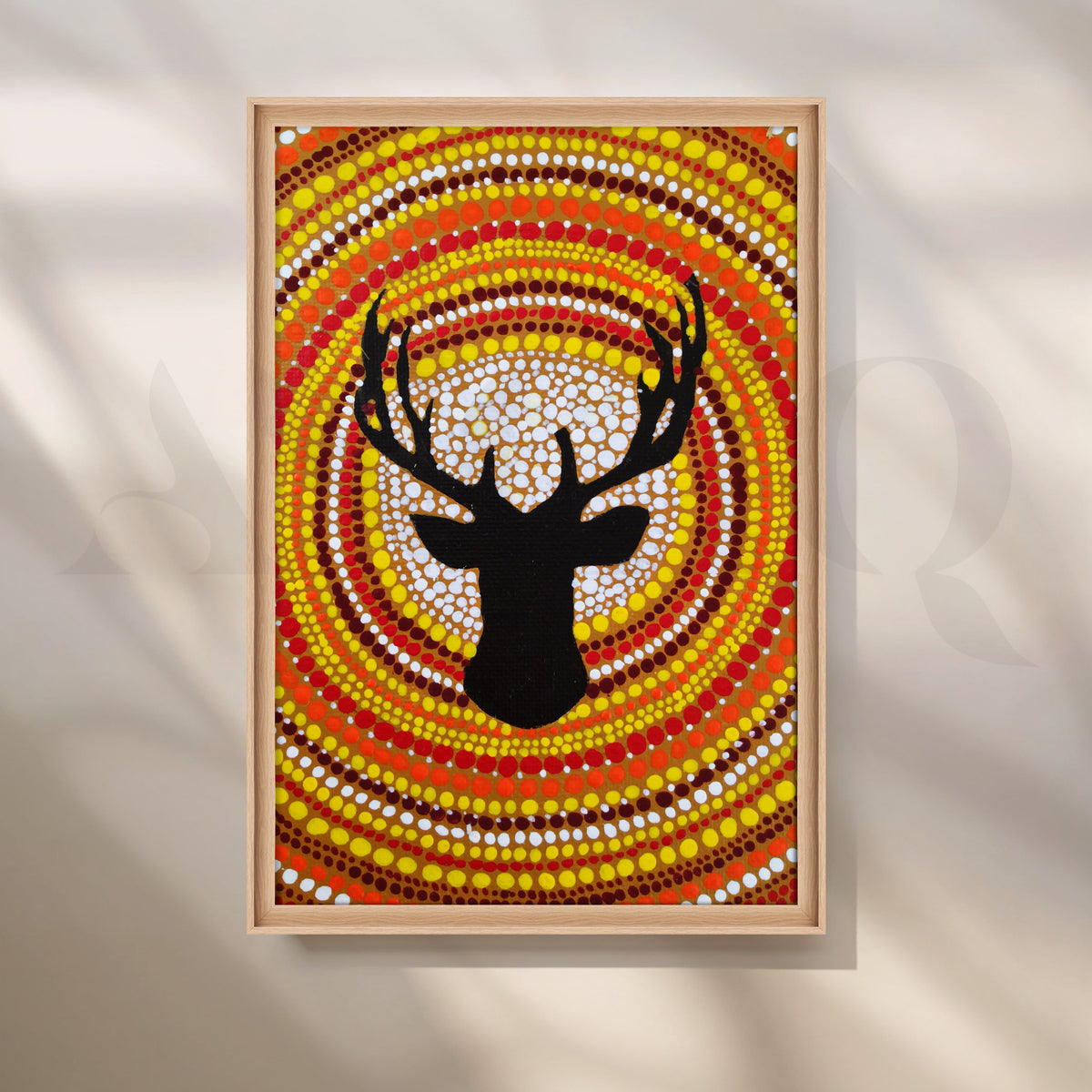 Solar Stag Canvas Artwork – Asha Art Studio – Image 5