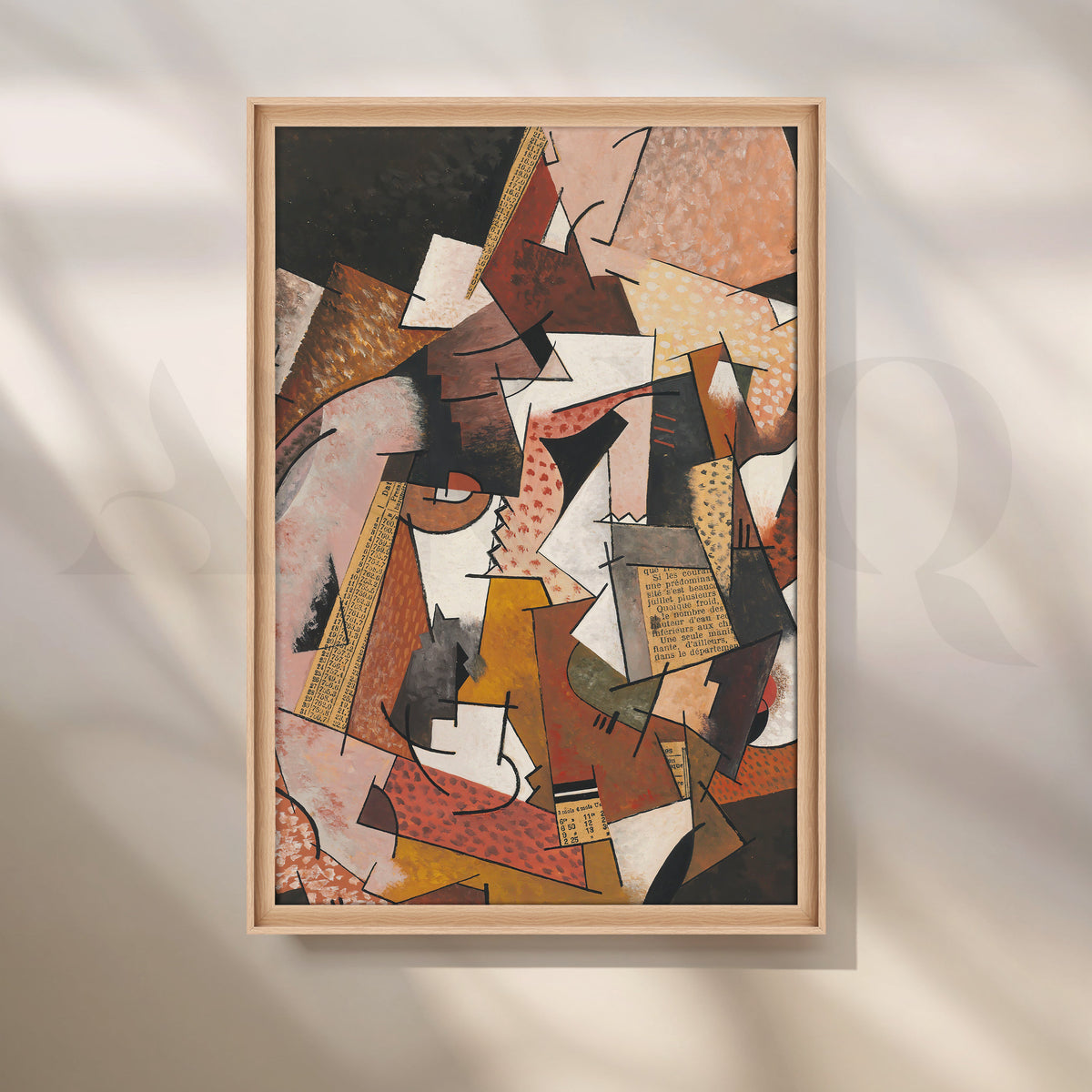 Terracotta Collage Canvas Artwork – Asha Art Studio – Image 5