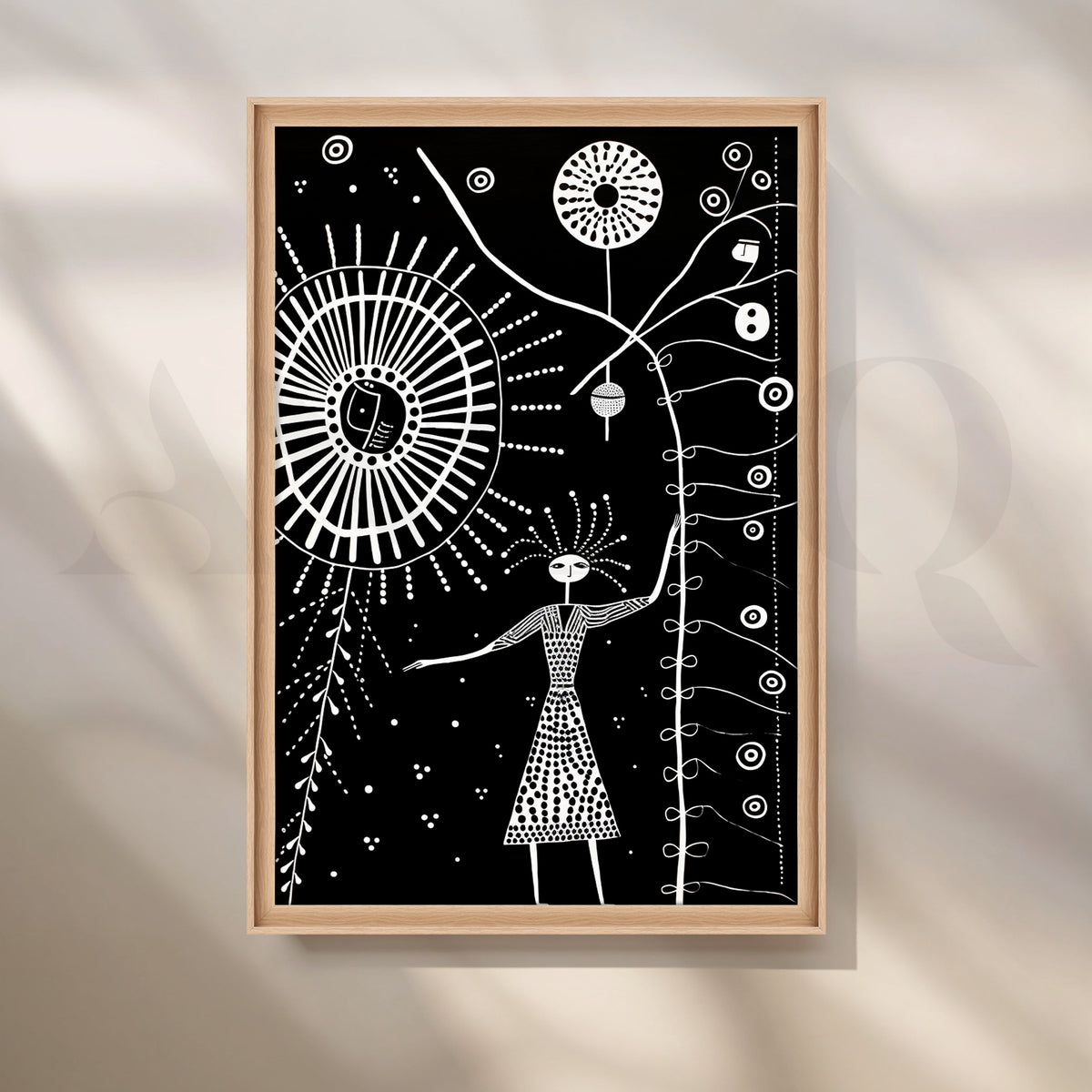Cosmic Goddess Canvas Artwork – Asha Art Studio – Image 5