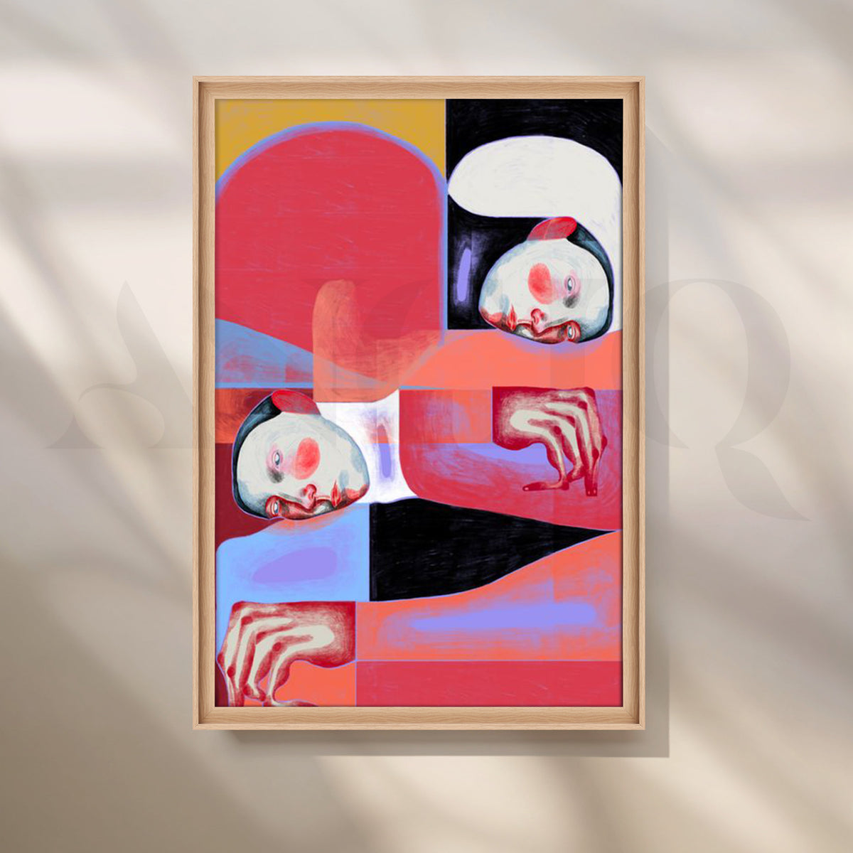 Dual Reverie Canvas Artwork – Asha Art Studio – Image 5