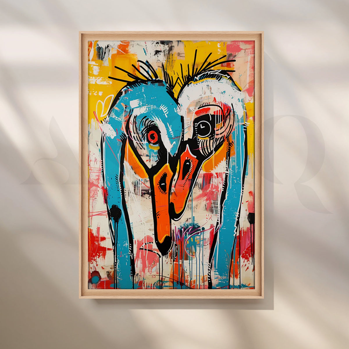Cranes in Color Canvas Painting for Creative Studio – Asha Art Studio – Image 5