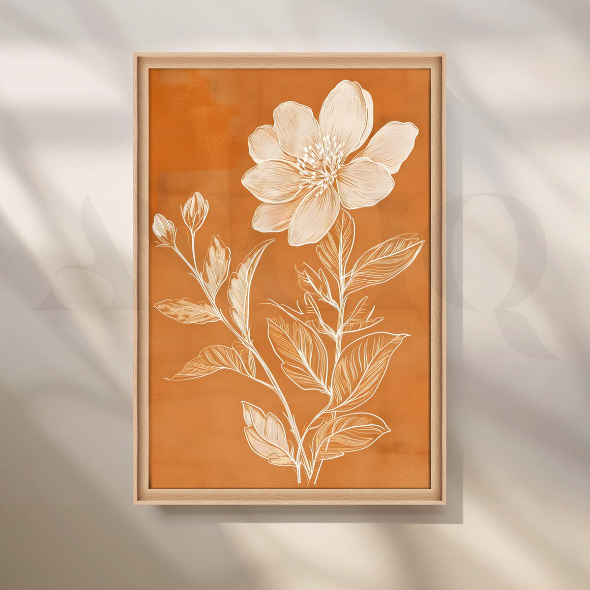 Botanical Sketch Canvas Artwork – Asha Art Studio – Image 5