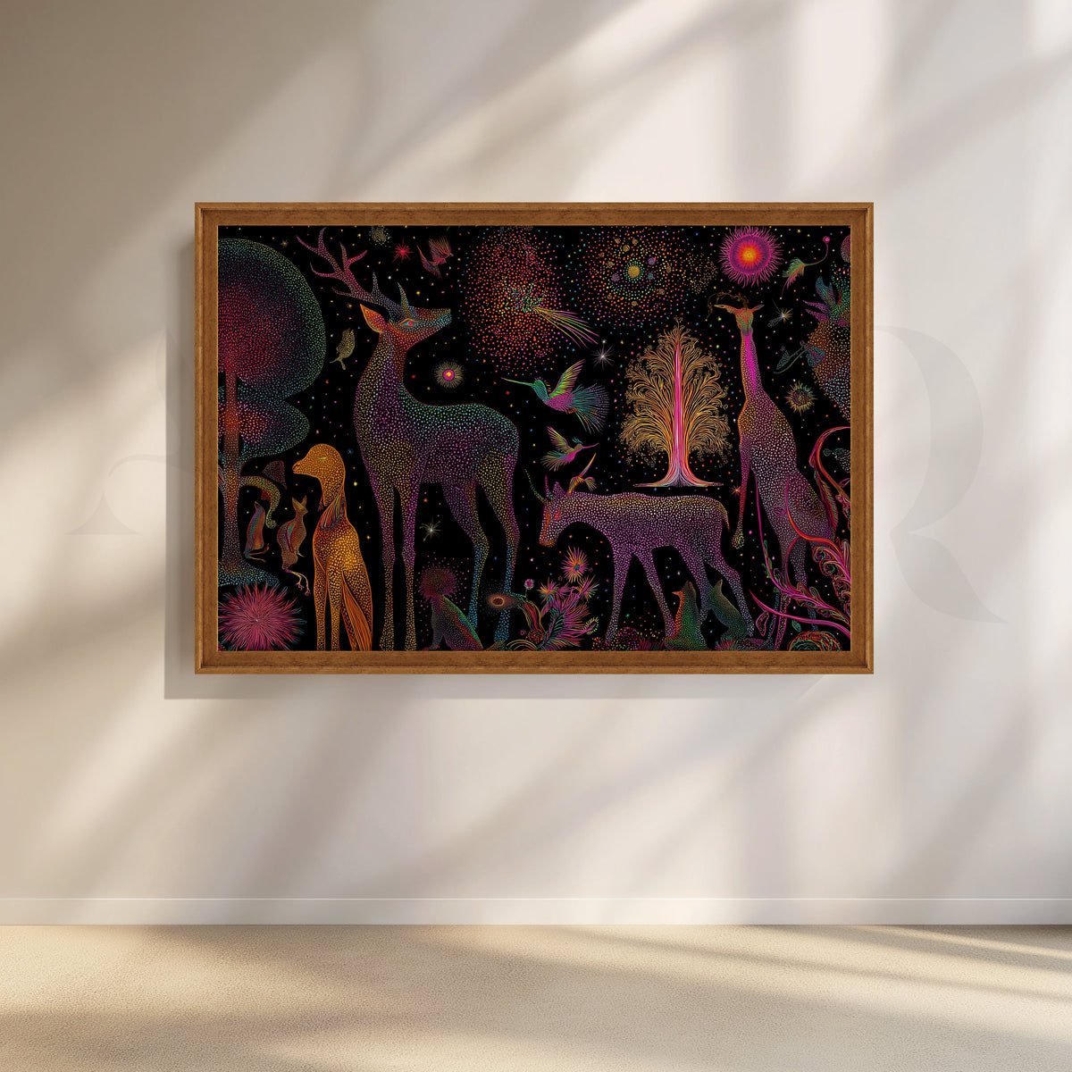 Gond Reverie Canvas Artwork – Asha Art Studio – Image 6