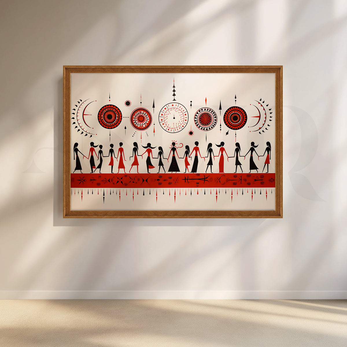 Tribal Unity Dance Canvas Artwork – Asha Art Studio – Image 6