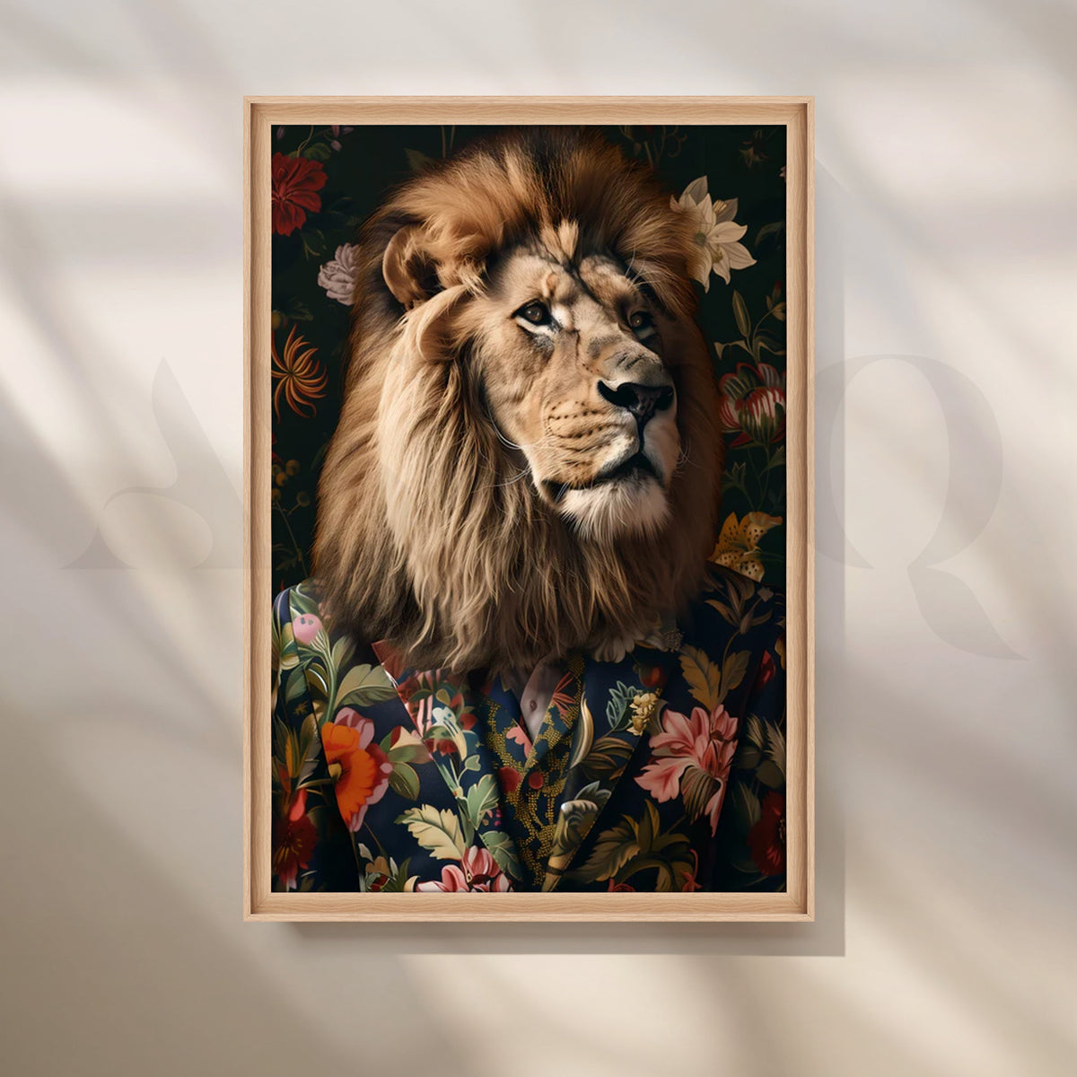 Dapper Lion in Bloom Canvas Pop Artwork – Asha Art Studio – Image 5