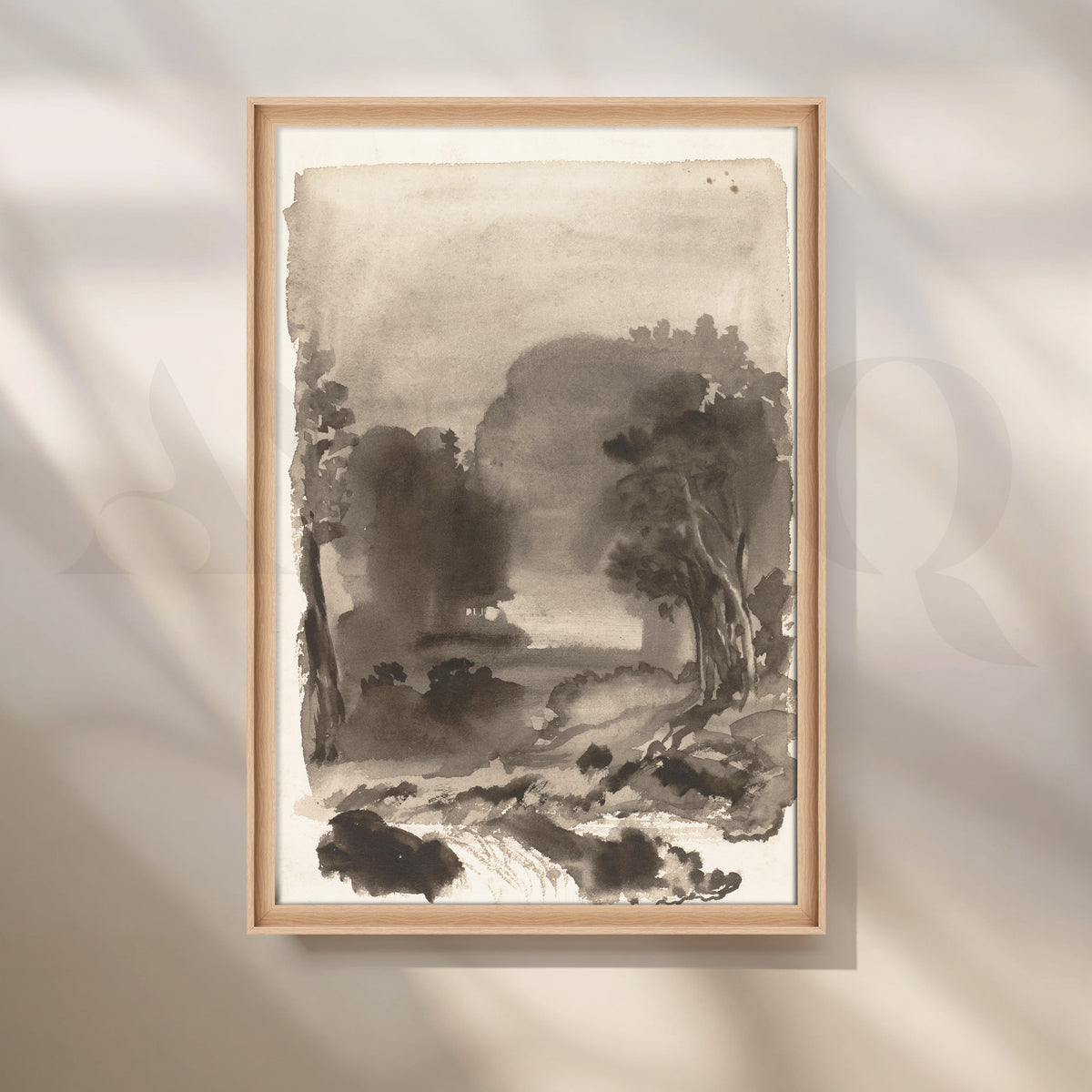 Zen Mist Landscape Canvas Artwork – Asha Art Studio – Image 5