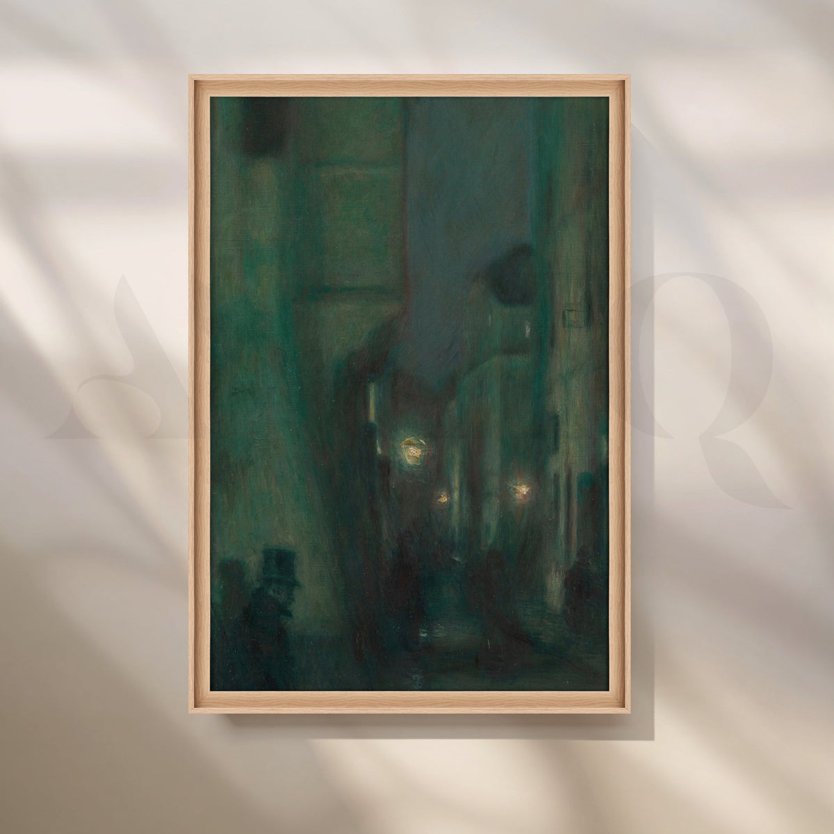 Gaslight Nocturne Canvas Artwork – Asha Art Studio – Image 5