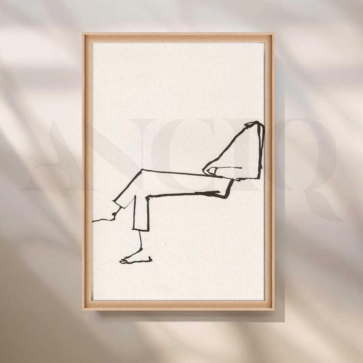Reclined Line Canvas Artwork – Asha Art Studio – Image 5