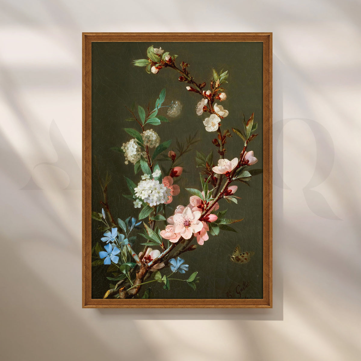Floral Elegance Canvas Artwork – Asha Art Studio – Image 6