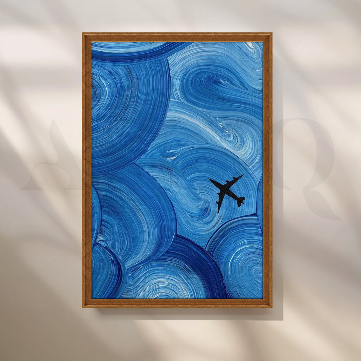 Azure Flight Canvas Artwork – Asha Art Studio – Image 6