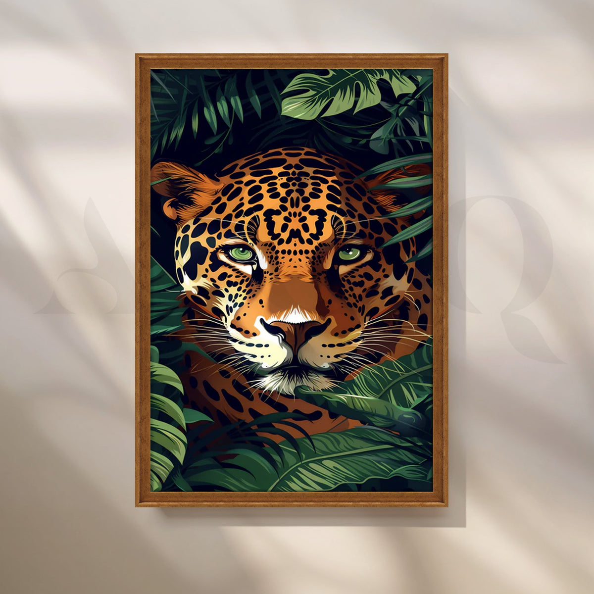 Jungle Gaze Canvas Painting for Home Office – Asha Art Studio – Image 6