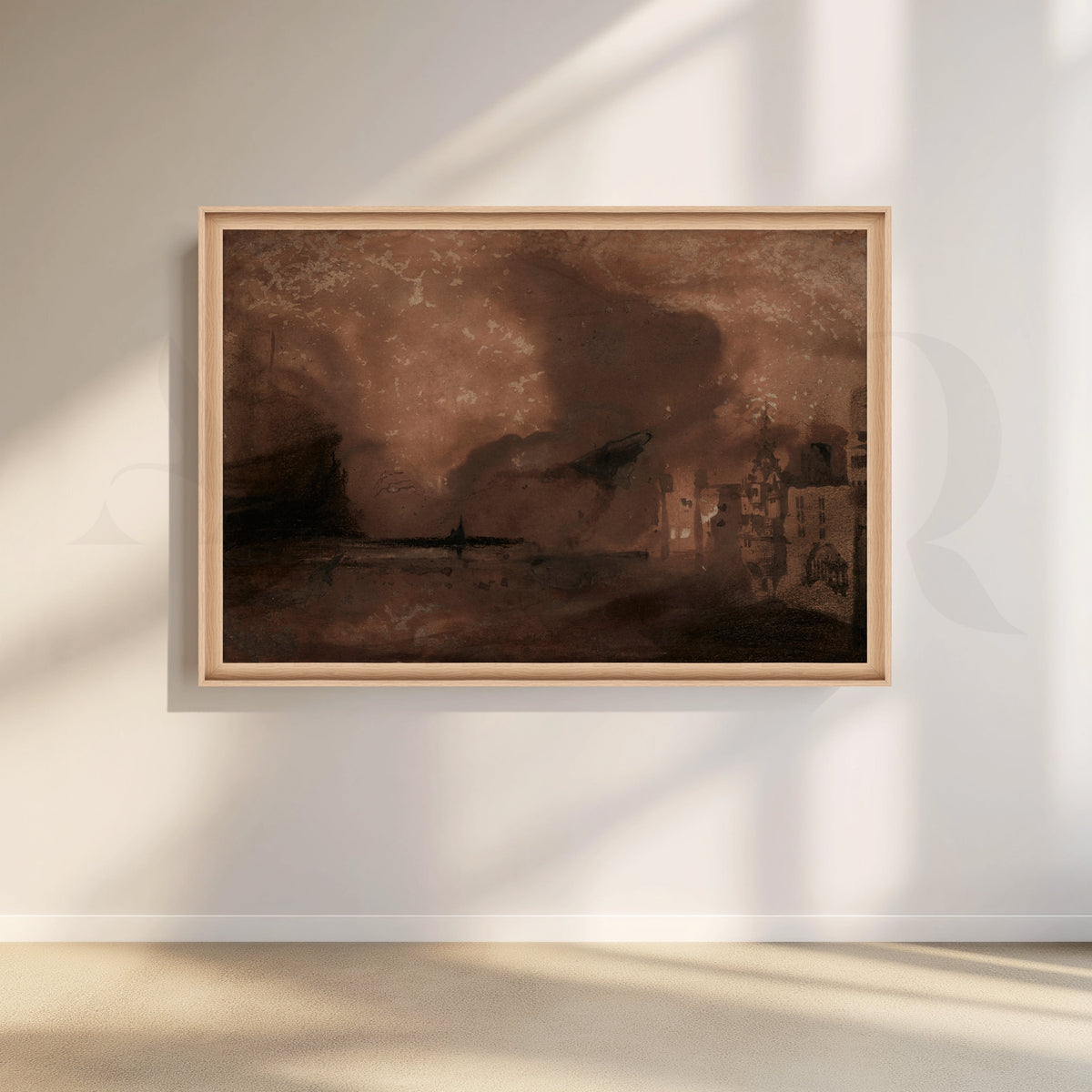 Umber Storm Canvas Canvas Artwork – Asha Art Studio – Image 5