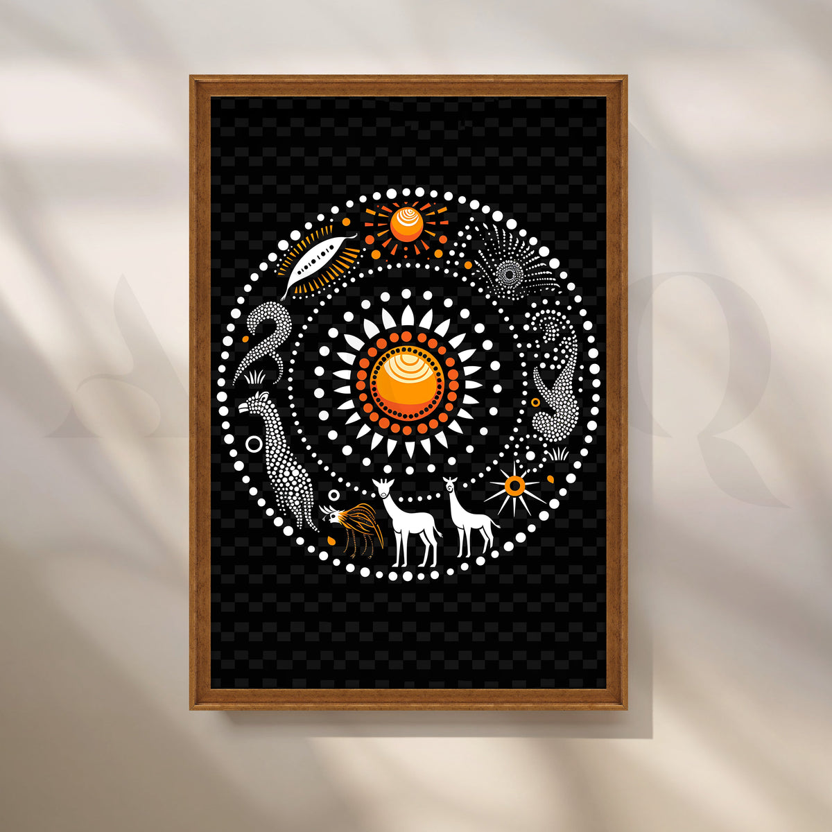 Solar Harmony Canvas Artwork – Asha Art Studio – Image 6