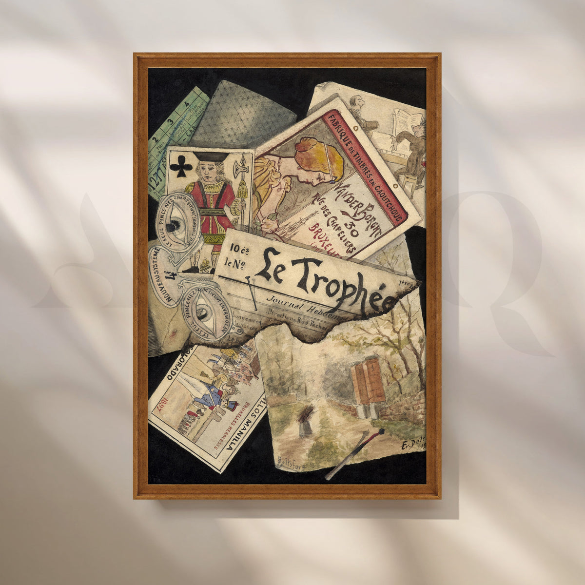 Vintage Collage Memorabilia Canvas Artwork – Asha Art Studio – Image 6