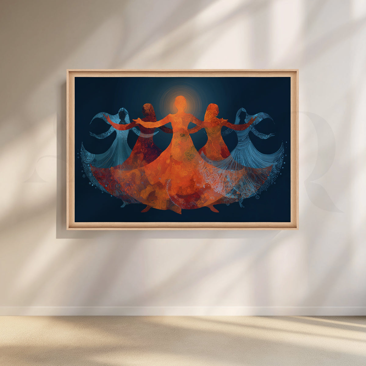 Garba Circle Canvas Artwork – Asha Art Studio – Image 5
