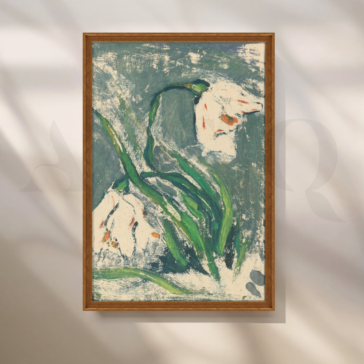 Snowdrops in the Wind Canvas Artwork – Asha Art Studio – Image 6