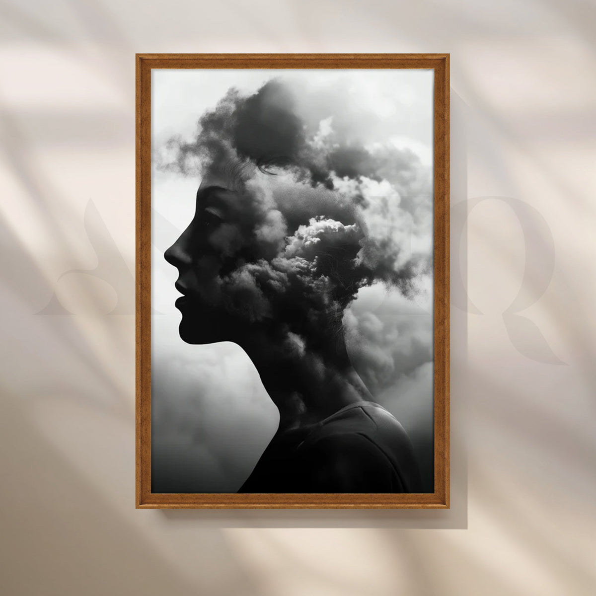 Nimbus Reverie Canvas Painting for Modern Bedroom – Asha Art Studio – Image 6