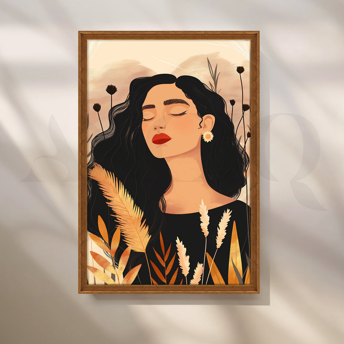 Harvest Serenity Canvas Painting for Modern Dining Room – Asha Art Studio – Image 6