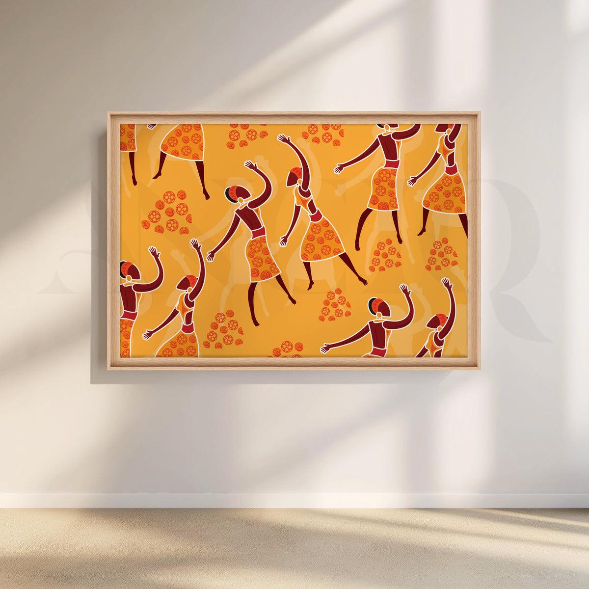 Joyful Dancers Canvas Artwork – Asha Art Studio – Image 5