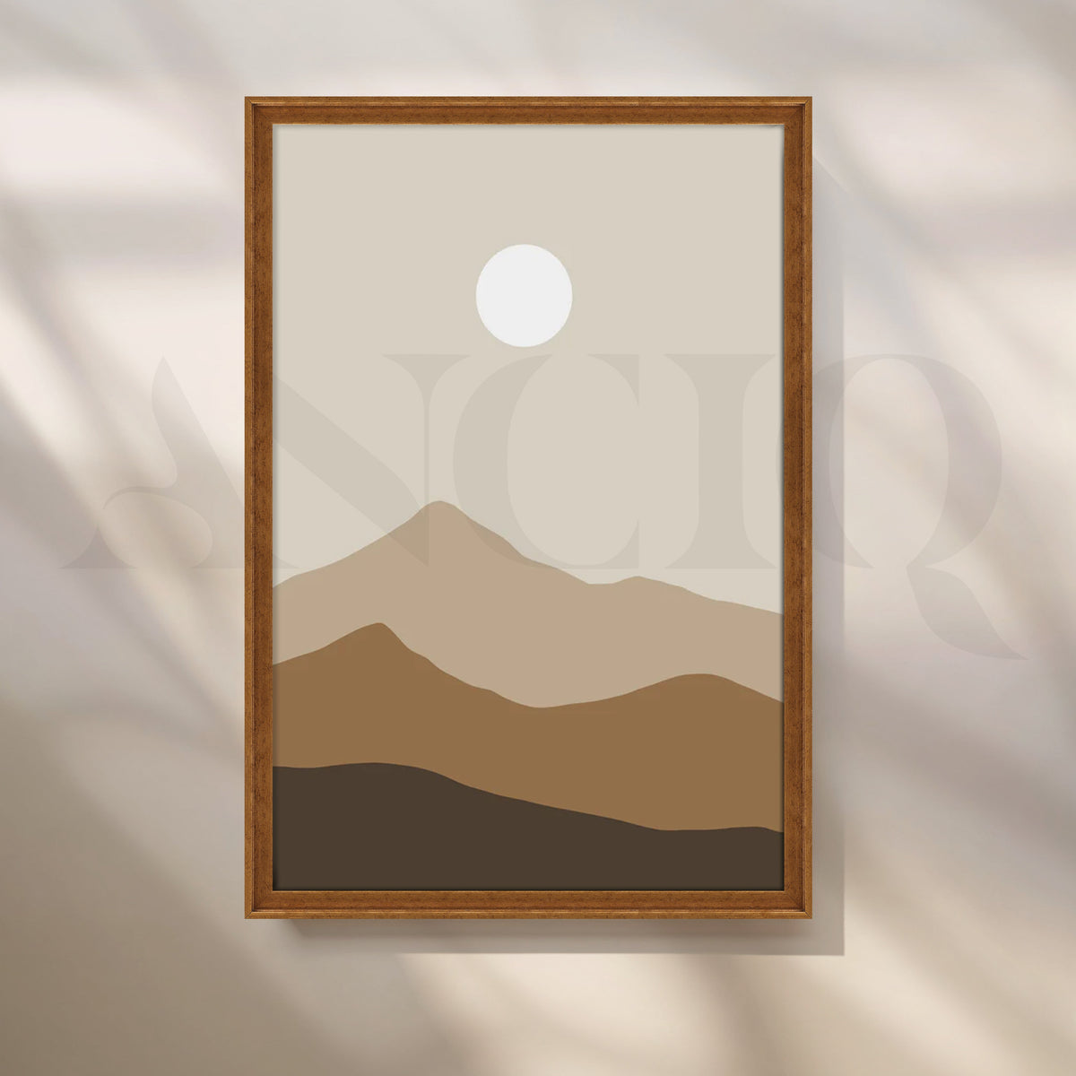 Sandstone Serenity Canvas Painting for Minimalist Living Room – Asha Art Studio – Image 6