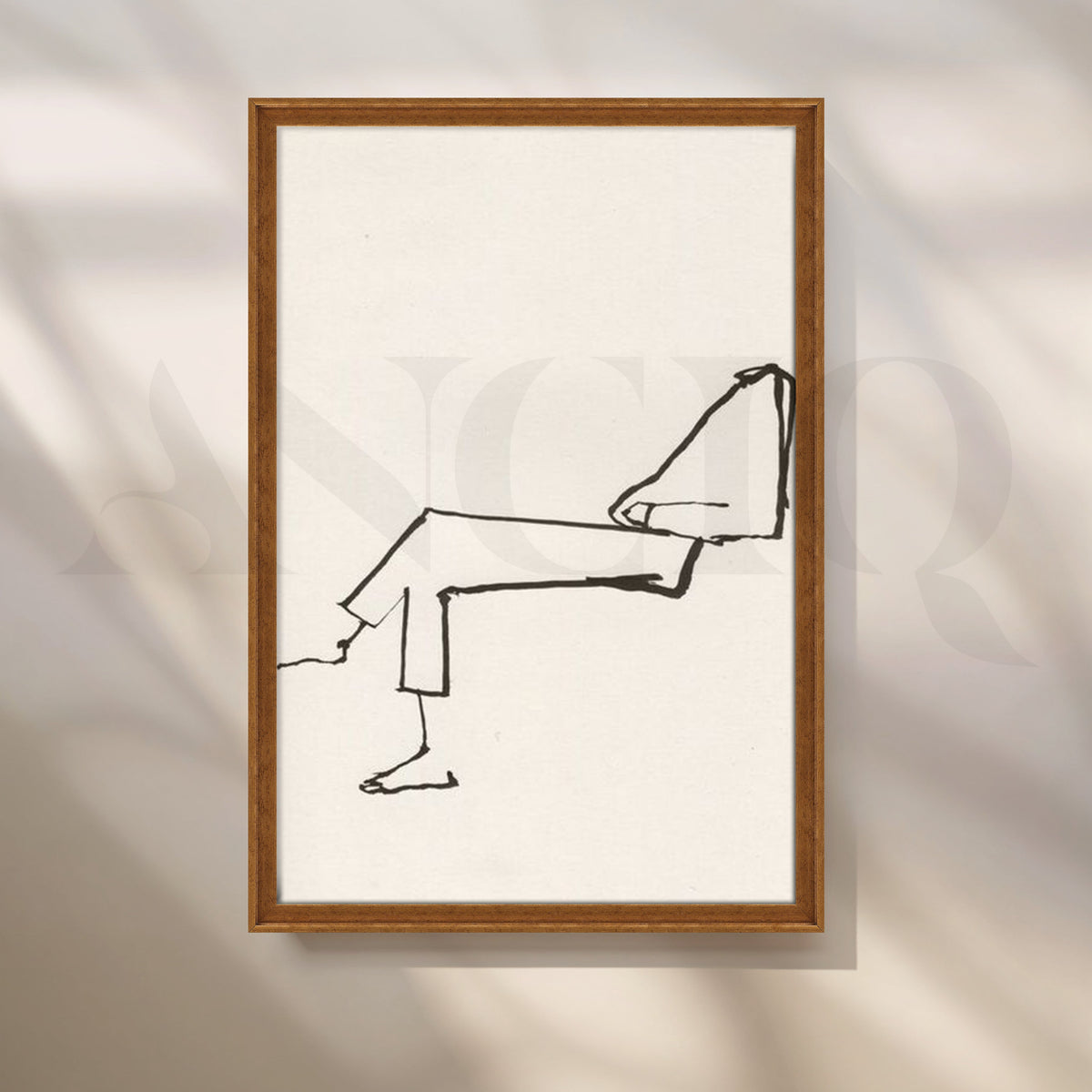 Reclined Line Canvas Artwork – Asha Art Studio – Image 6