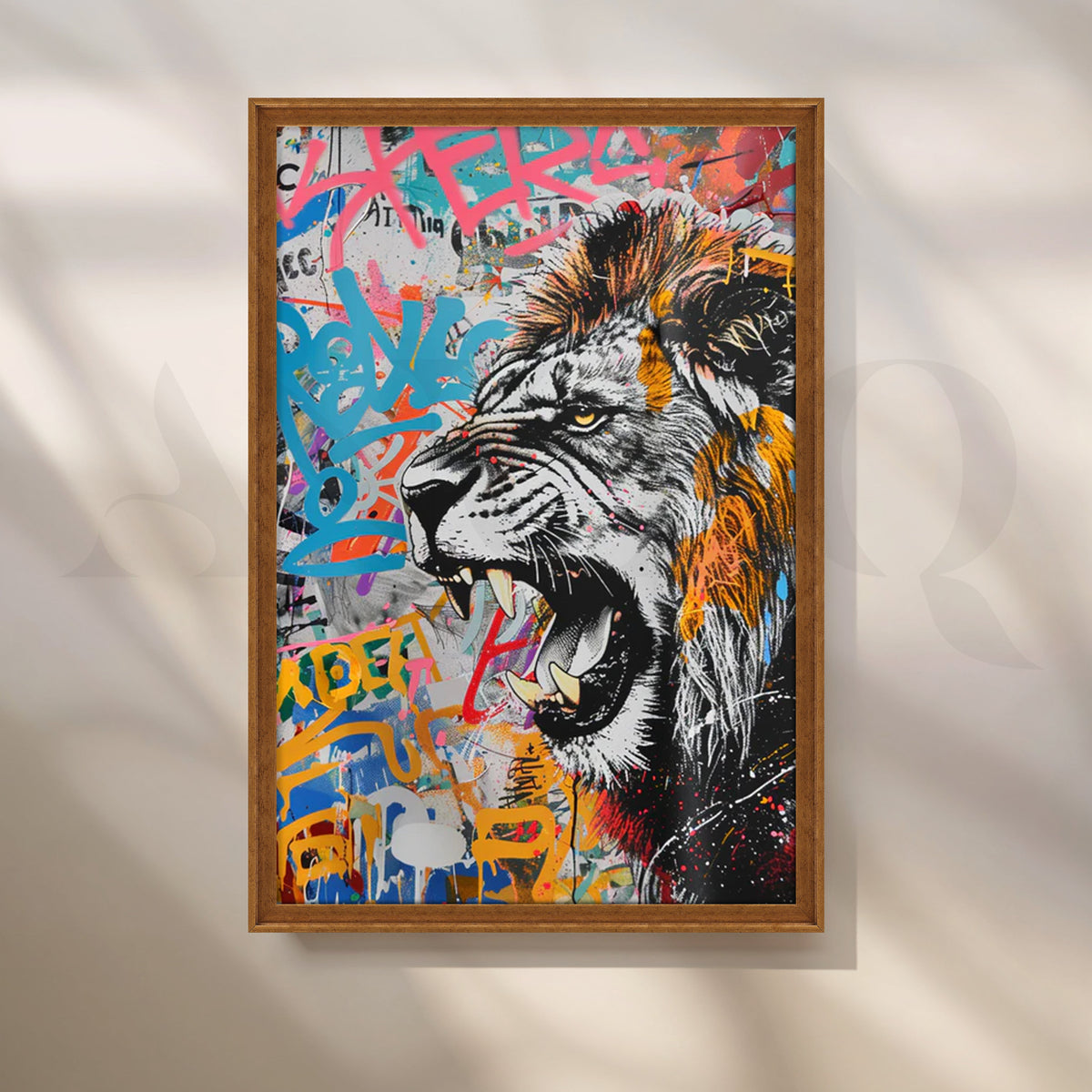 Urban Roar Canvas Artwork for Game Room – Asha Art Studio – Image 6