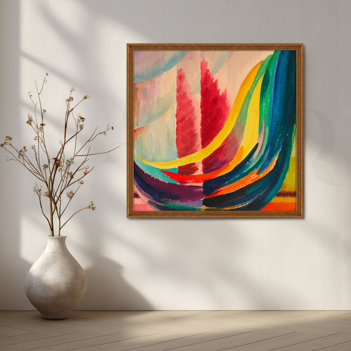 Chromatic Waves Canvas Artwork – Asha Art Studio – Image 6