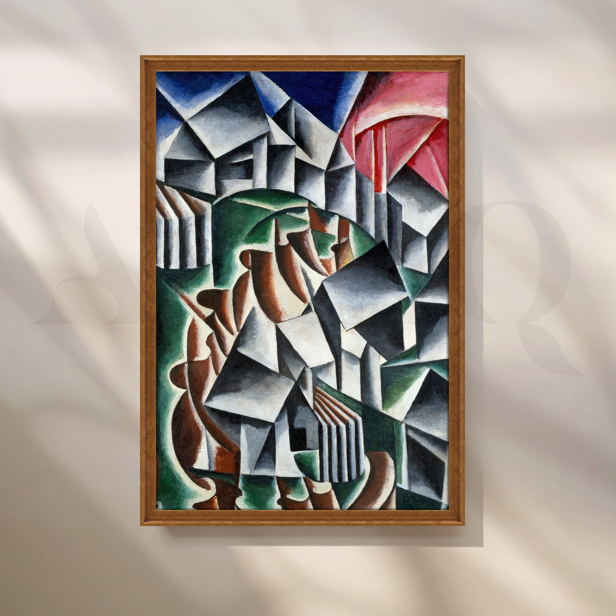 Cubist Metropolis Canvas Artwork – Asha Art Studio – Image 6