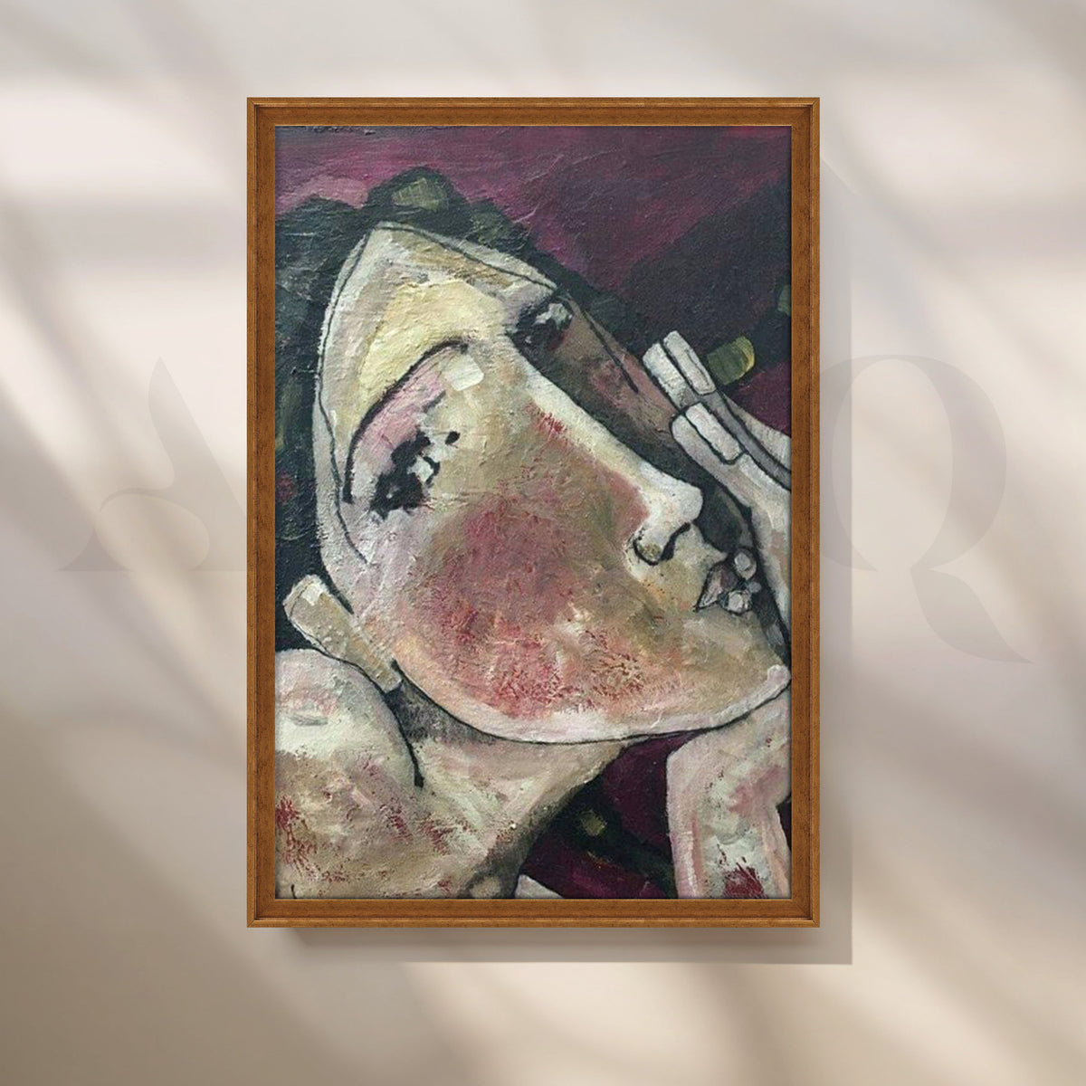 Blush Reverie Canvas Artwork – Asha Art Studio – Image 6