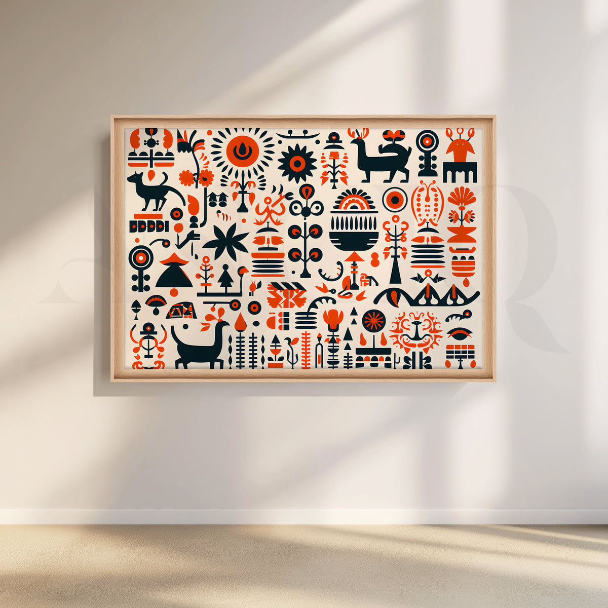 Tribal Harmony Canvas Artwork – Asha Art Studio – Image 5