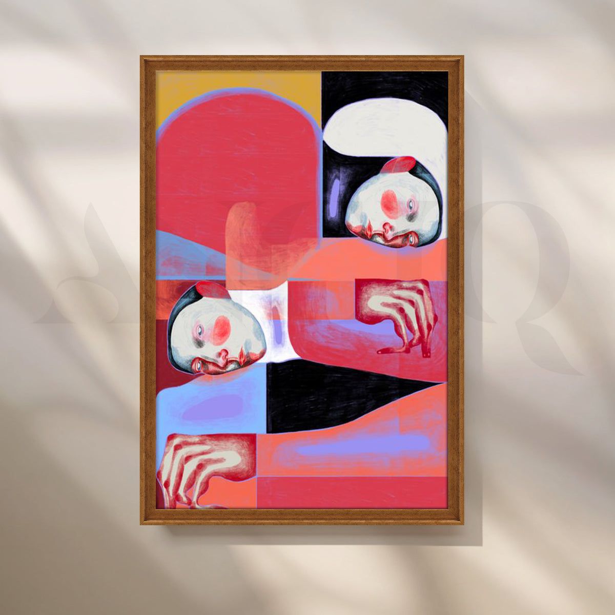 Dual Reverie Canvas Artwork – Asha Art Studio – Image 6