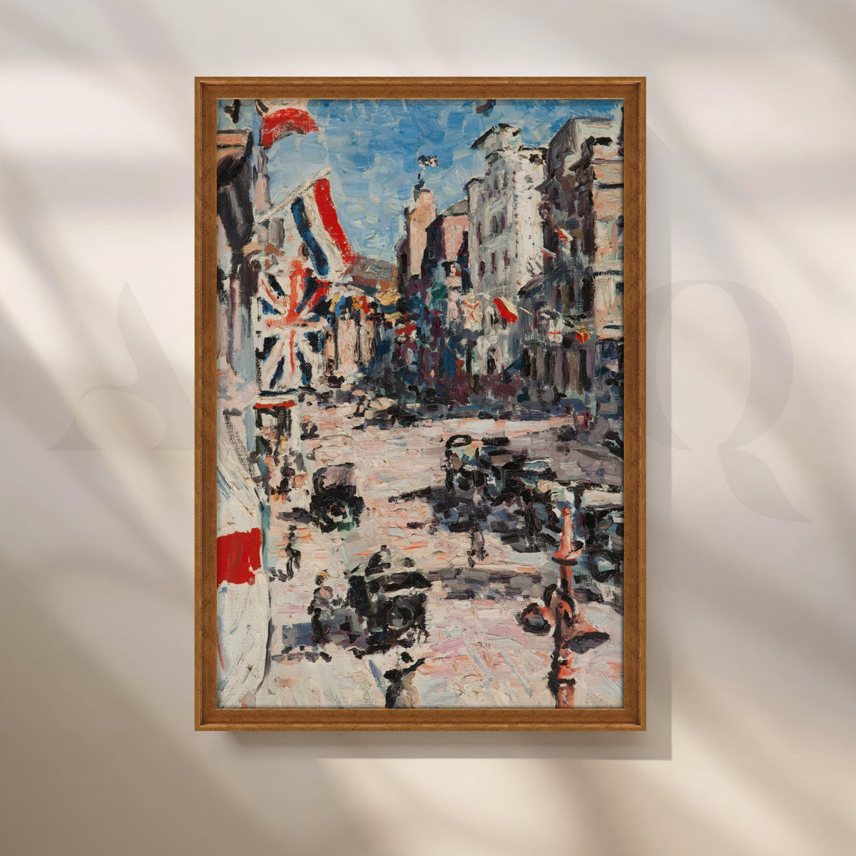 Flagged Avenue Canvas Artwork – Asha Art Studio – Image 6