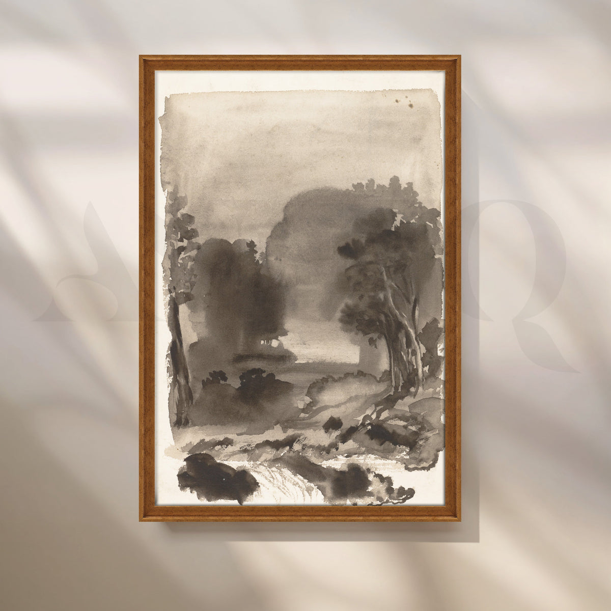 Zen Mist Landscape Canvas Artwork – Asha Art Studio – Image 6