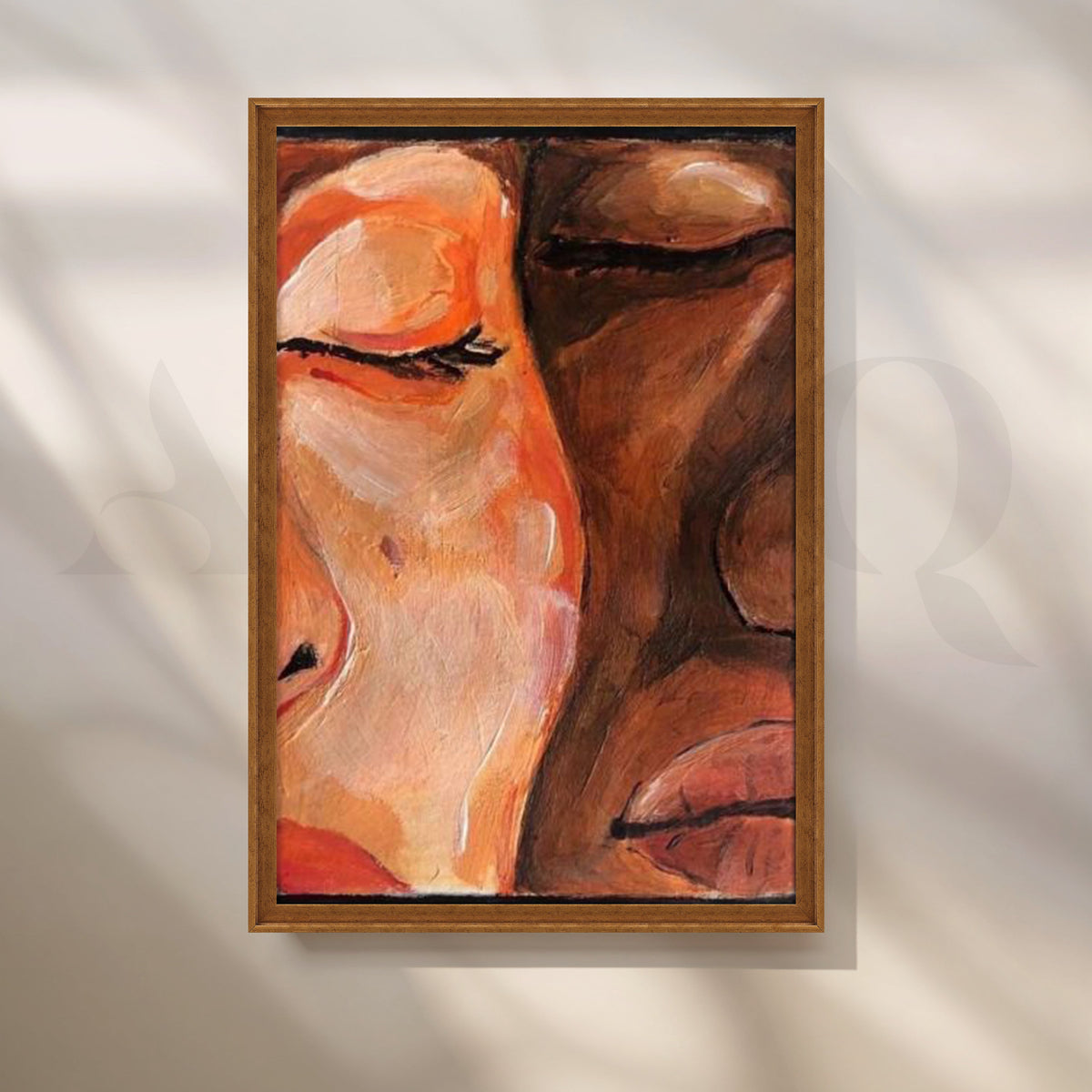 Quiet Togetherness Canvas Artwork – Asha Art Studio – Image 6