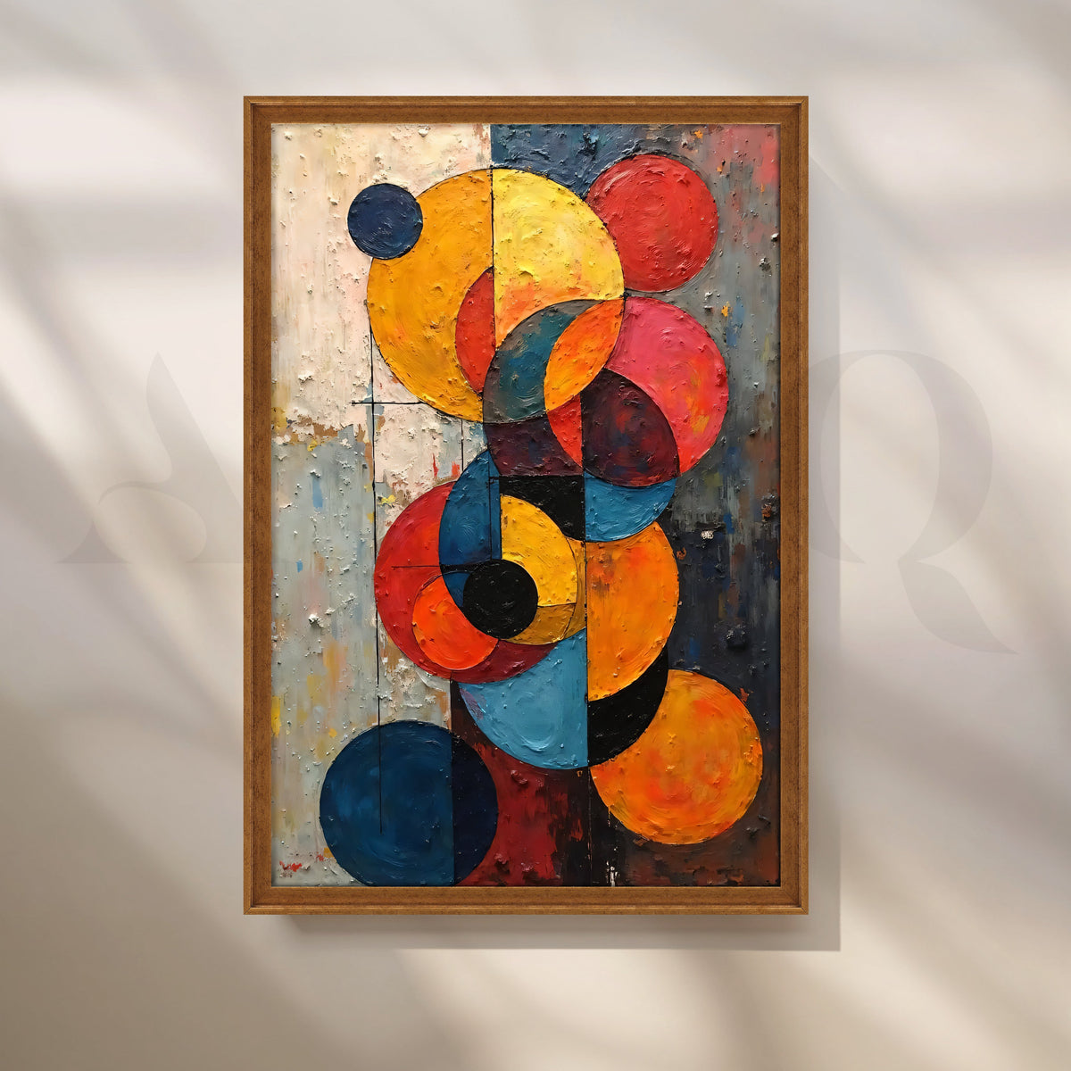 Orbiting Geometry Canvas Artwork – Asha Art Studio – Image 6