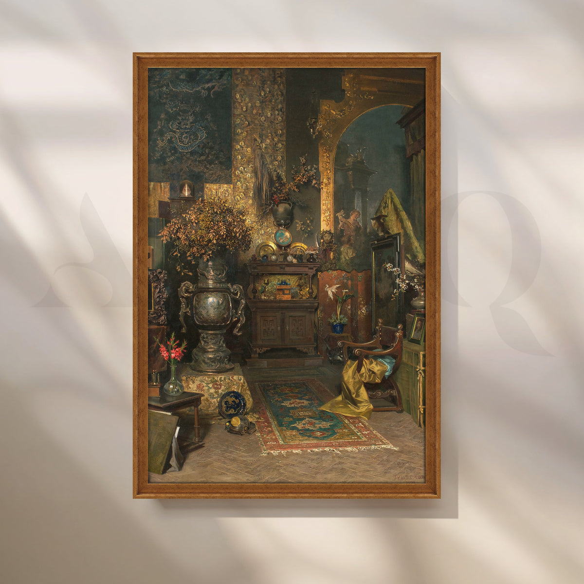 Opulent Interior Still Life Canvas Artwork – Asha Art Studio – Image 6
