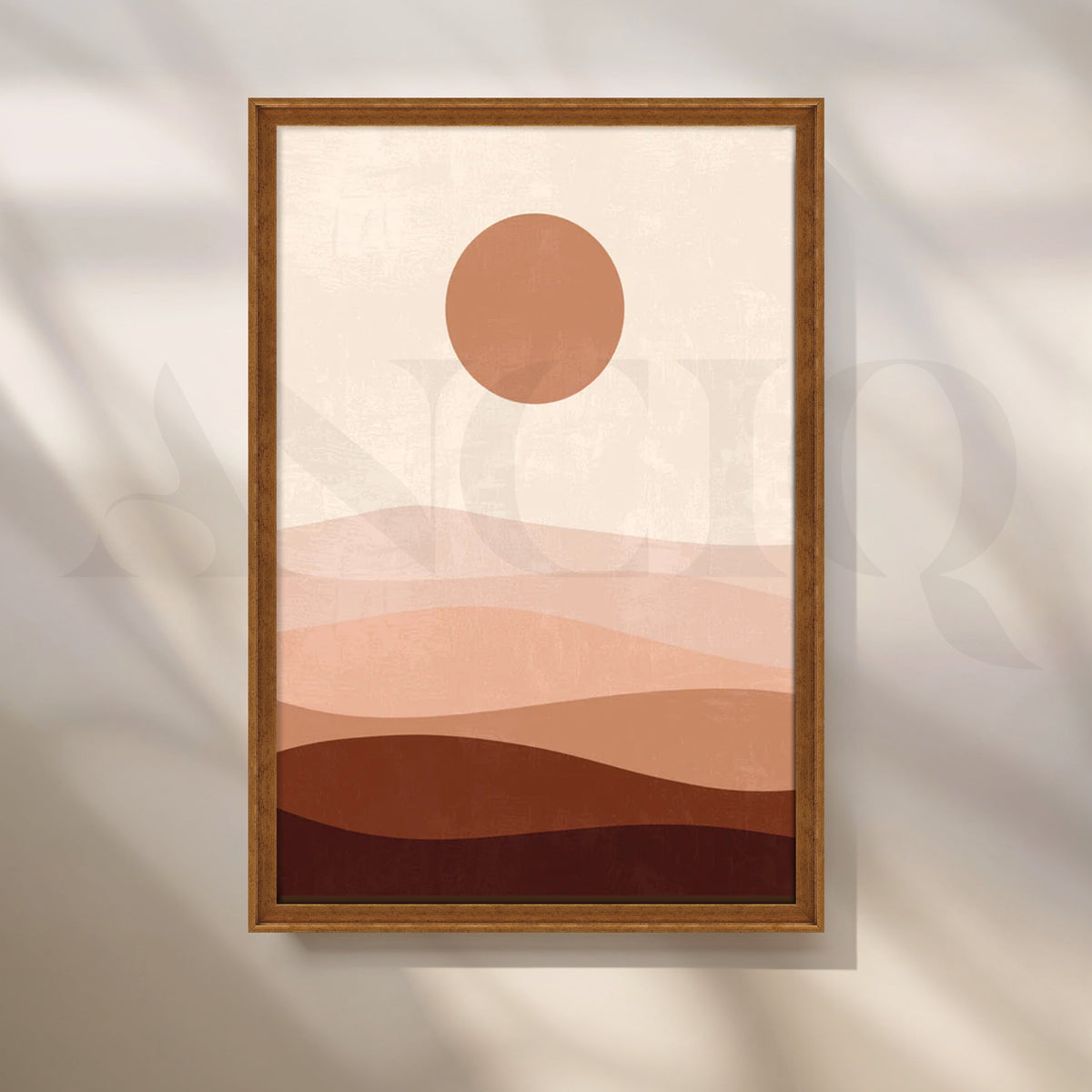 Blush Dunes Canvas Painting for Modern Minimal Bedrooms – Asha Art Studio – Image 6
