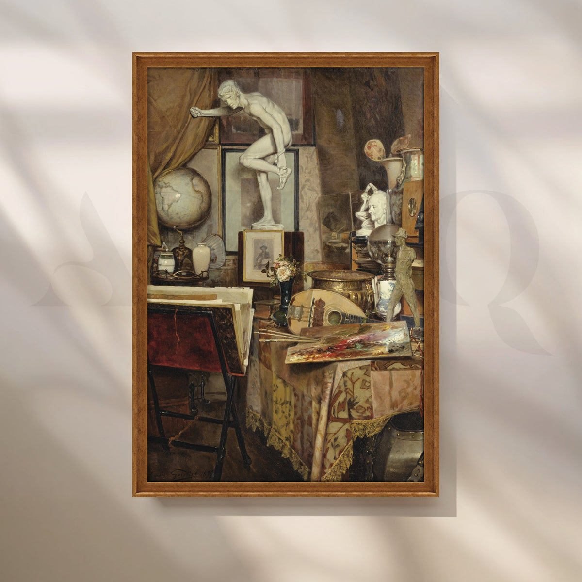 Artist’s Atelier Interior Canvas Artwork – Asha Art Studio – Image 6