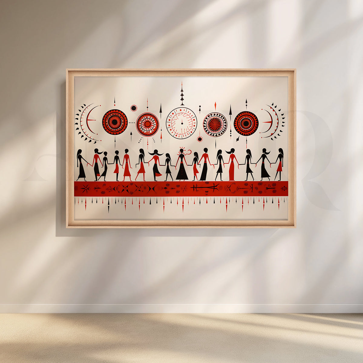 Tribal Unity Dance Canvas Artwork – Asha Art Studio – Image 5