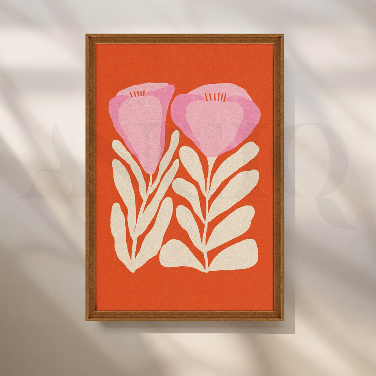 Retro Floral Duo Canvas Artwork – Asha Art Studio – Image 6