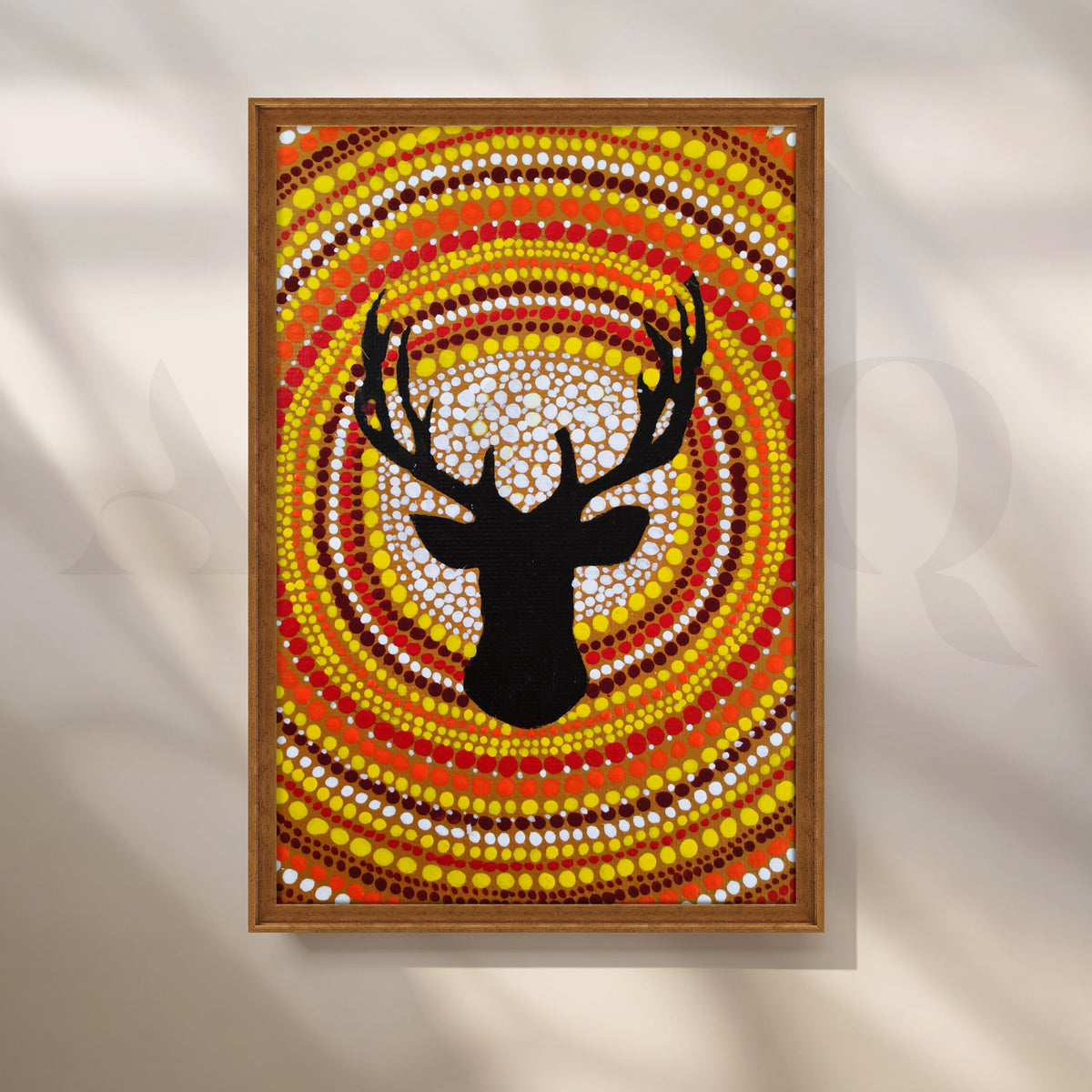 Solar Stag Canvas Artwork – Asha Art Studio – Image 6
