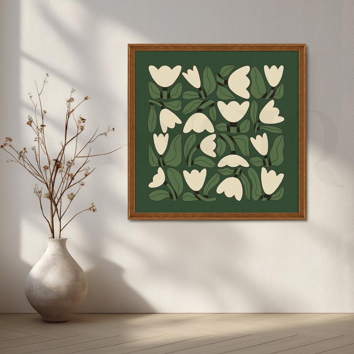 Tulip Harmony Canvas Artwork – Asha Art Studio – Image 6