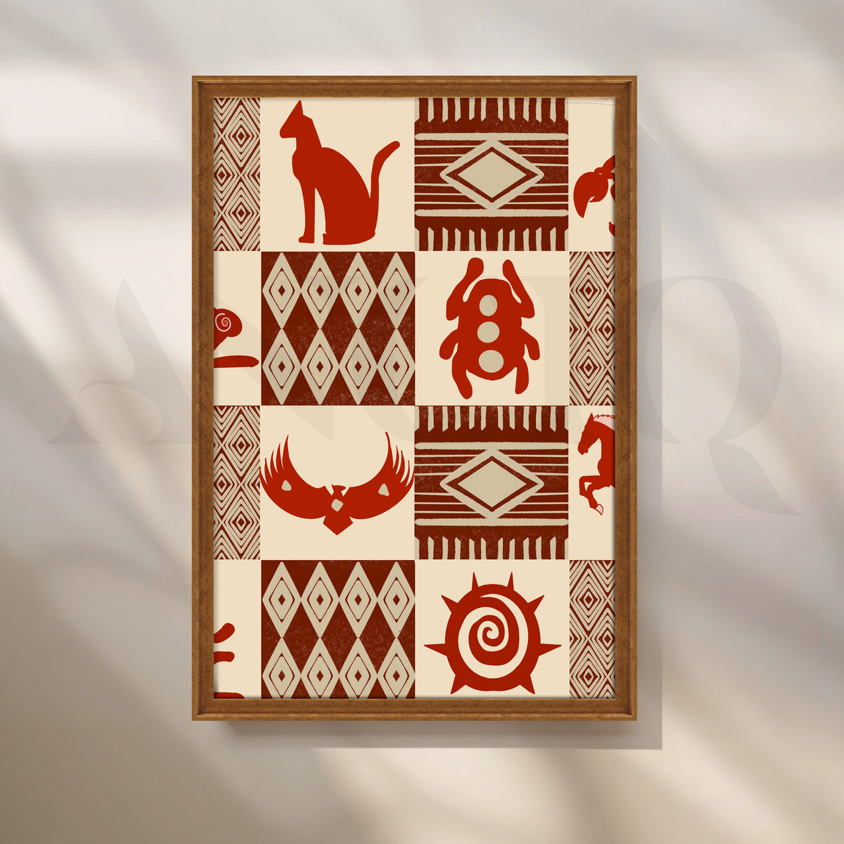 Sacred Symbols Canvas Artwork – Asha Art Studio – Image 6