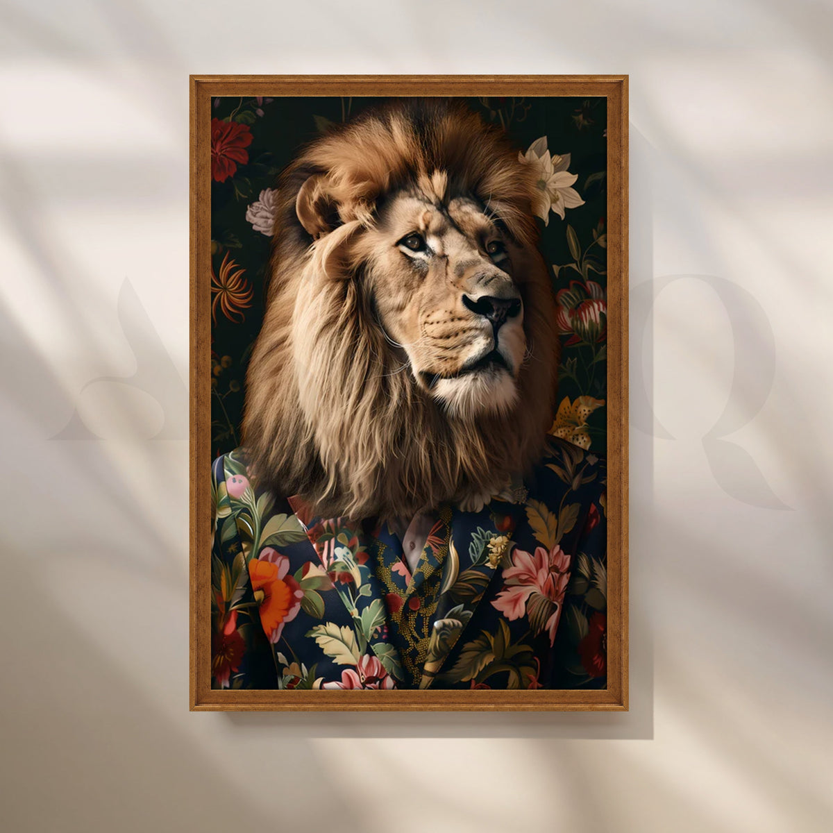 Dapper Lion in Bloom Canvas Pop Artwork – Asha Art Studio – Image 6