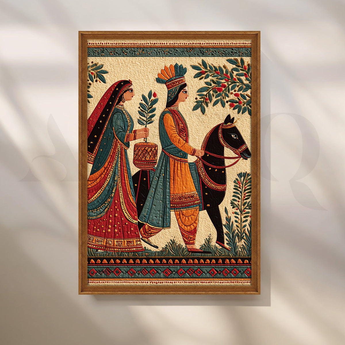 Royal Wedding Procession Canvas Artwork – Asha Art Studio – Image 6